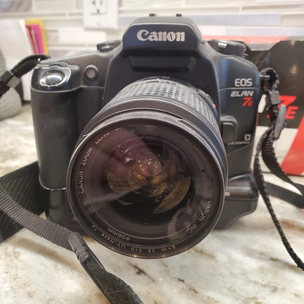 Canon EOS Elan 7 and EOS Rebel G With Lens And Accessories (see notes)